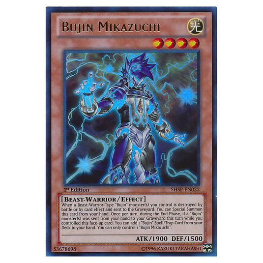 Yu-Gi-Oh! - Shadow Specters - Bujin Mikazuchi (Ultra Rare) SHSP-EN022