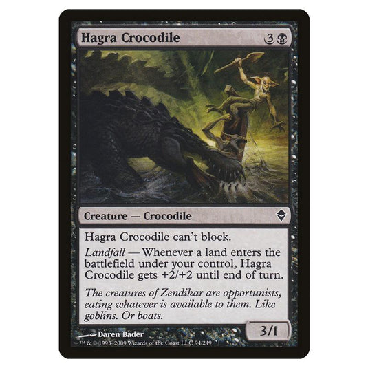 Magic The Gathering - Zendikar - Hagra Crocodile - 94/249 (Foil)