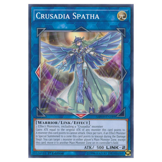 Yu-Gi-Oh! - 2019 Gold Sarcophagus Tin Mega Pack - Crusadia Spatha (Common) MP19-EN189