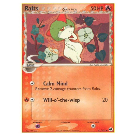 Pokemon - EX Dragon Frontiers - Ralts δ Delta Species - 061