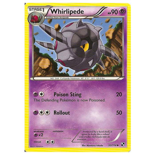 Pokemon - Black & White - Whirlipede 53/114