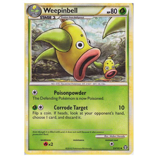 Pokemon - HGSS - Triumphant - Weepinbell 53/102