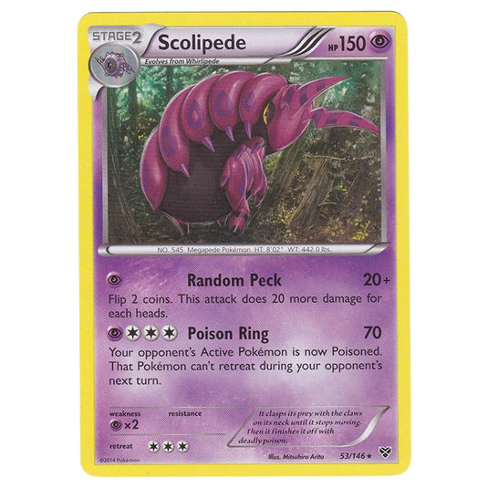 Pokemon - XY Base Set - Scolipede - 53/146