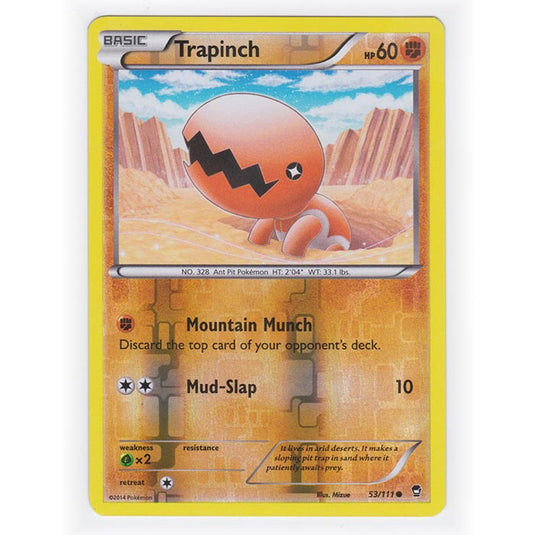 Pokemon - XY Furious Fists - (Reverse Holo) - Trapinch - 53/111