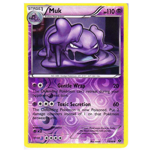 Pokemon - Black & White - Next Destinies - (Reverse Holo) Muk 53/99