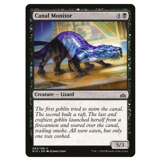 Magic The Gathering - Rivals Of Ixalan - Canal Monitor - 63/196 (Foil)