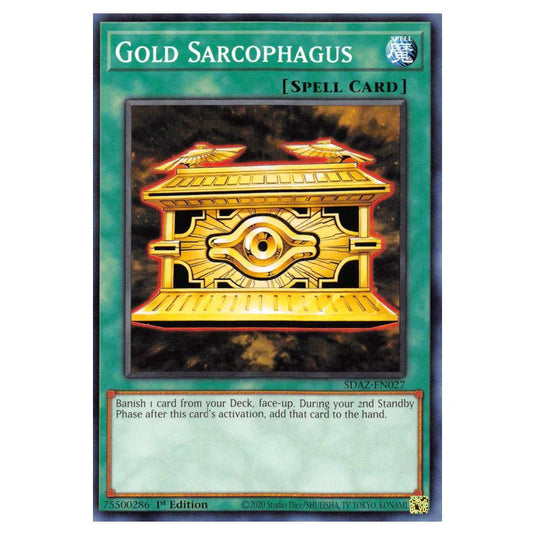 Yu-Gi-Oh! - Structure Deck - Albaz Strike - Gold Sarcophagus (Common) SDAZ-EN027
