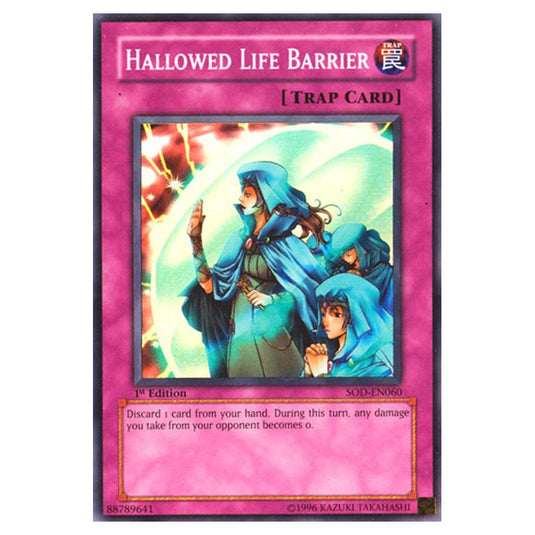 Yu-Gi-Oh! - Soul of the Duelist - Hallowed Life Barrier (Super Rare) SOD-EN060