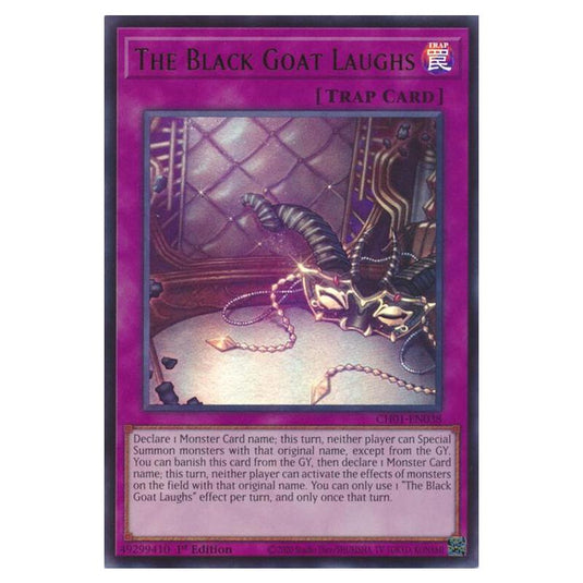 Yu-Gi-Oh! - The Chronicles Deck - The Fallen & The Virtuous - The Black Goat Laughs (Ultra Rare) - CH01-EN038