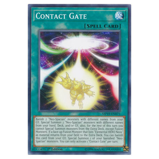 Yu-Gi-Oh! - 2019 Gold Sarcophagus Tin Mega Pack - Contact Gate (Common) MP19-EN071