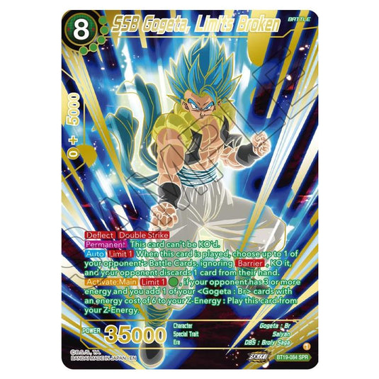 Dragon Ball Super - Fighter's Ambition - SSB Gogeta, Limits Broken - BT19-084sp