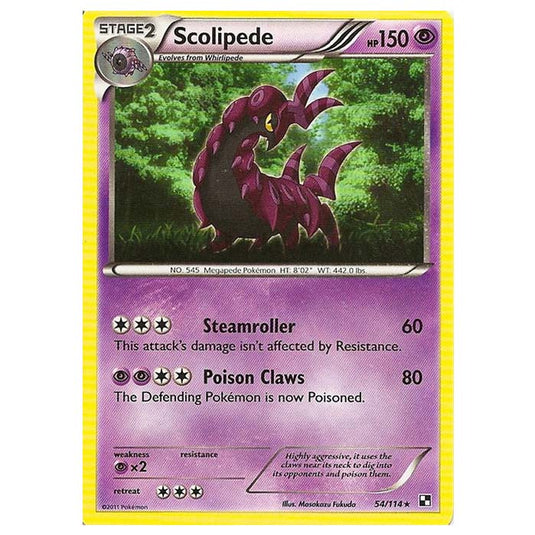 Pokemon - Black & White - Scolipede 54/114