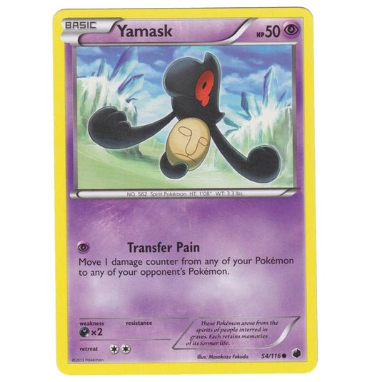 Pokemon - Black & White - Plasma Freeze - Yamask - 54/116