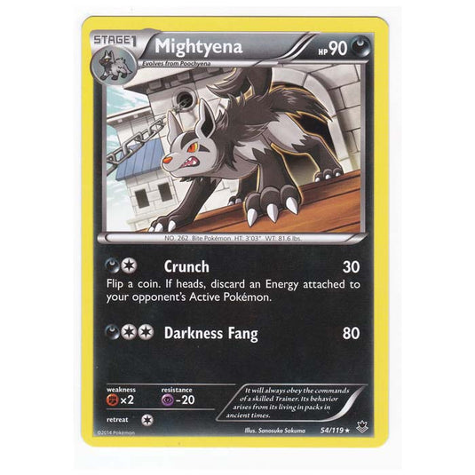 Pokemon - XY Phantom Forces - Mightyena - 54/119