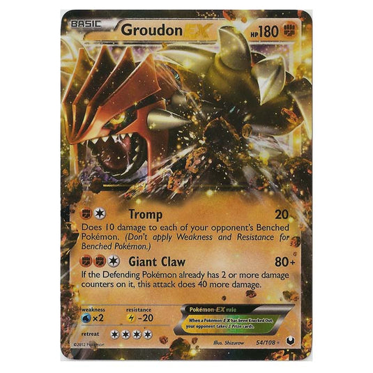 Pokemon - Black & White - Dark Explorers - Groudon-EX - 54/108