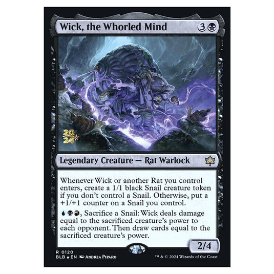 Magic The Gathering - Bloomburrow Promos - Wick, The Whorled Mind - 120s (Foil)