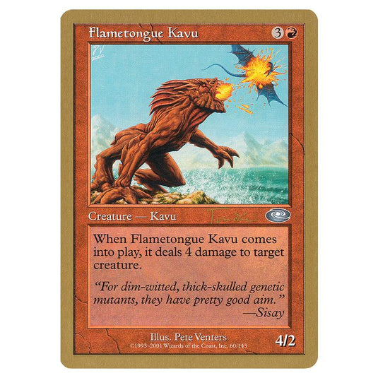 Magic the Gathering - World Championship Decks 2001 - Flametongue Kavu - jt60