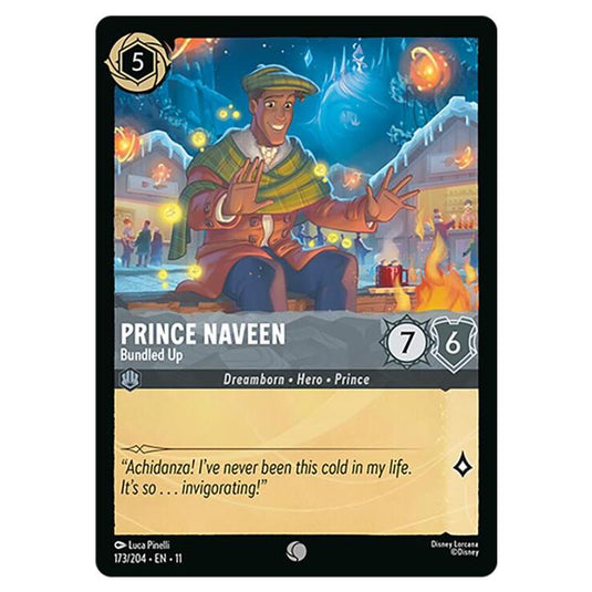 Lorcana - Winterspell - Prince Naveen - Bundled Up (Common) - 173/204