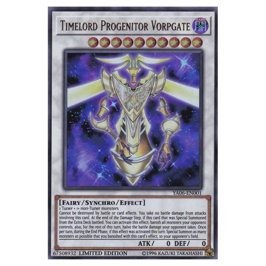 Yu-Gi-Oh! - Yu-Gi-Oh! ARC-V Volume 6 promotional card - Timelord Progenitor Vorpgate (Ultra Rare) YA06-EN001