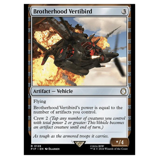 Magic The Gathering - Universes Beyond - Fallout - Brotherhood Vertibird - 0128