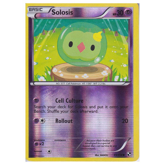 Pokemon - Black & White - (Reverse Holo) Solosis 55/114