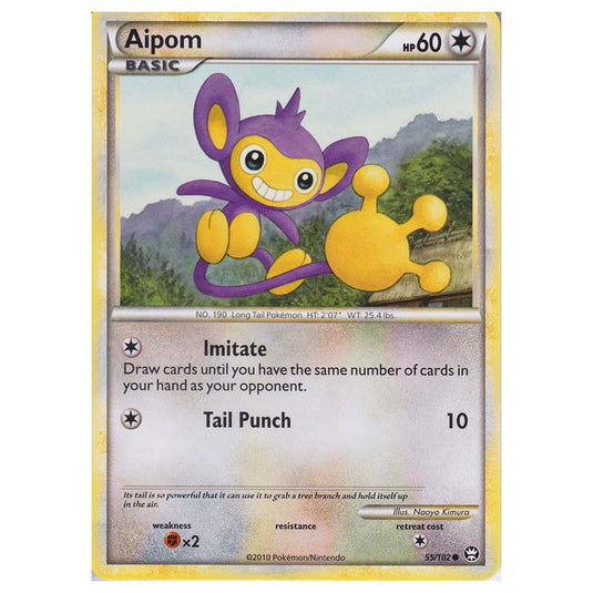 Pokemon - HGSS - Triumphant - Aipom 55/102