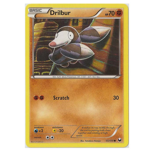 Pokemon - Black & White - Dark Explorers - Drilbur - 55/108