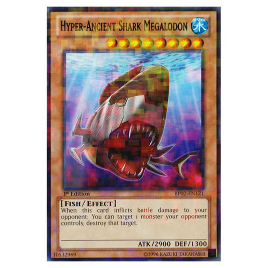 Yu-Gi-Oh! - Battle Pack 2 - War of the Giants - Hyper-Ancient Shark Megalodon (Mosaic Rare) BP02-EN121