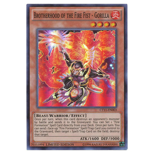 Yu-Gi-Oh! - 2014 Mega-Tins - Brotherhood of the Fire Fist - Gorilla (Super Rare) CT11-EN003