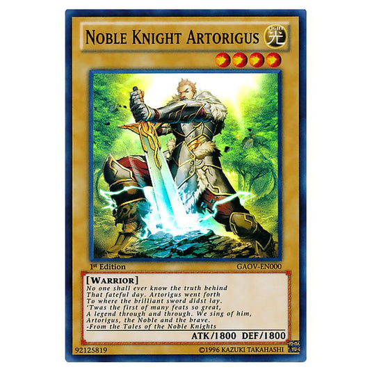 Yu-Gi-Oh! - Galactic Overlord - Noble Knight Artorigus (Super Rare) GAOV-EN000