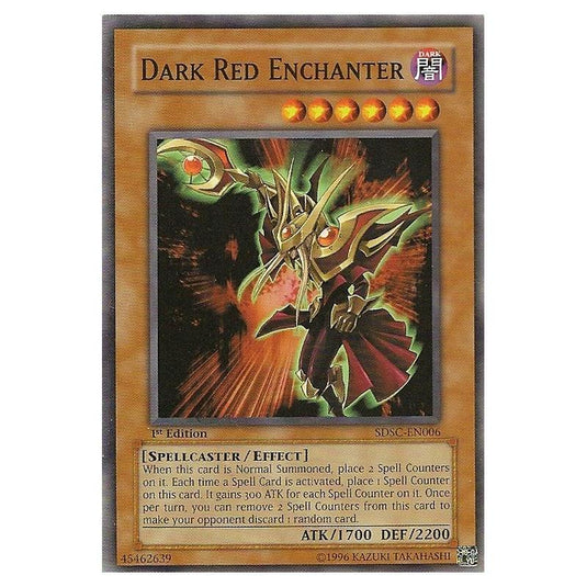 Yu-Gi-Oh! - Spellcaster's Command Structure Deck - Dark Red Enchanter (Common) SDSC-EN006