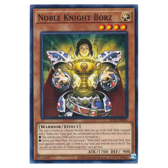 Yu-Gi-Oh! - OTS Tournament Pack 22 - Noble Knight Borz (Common) OP22-EN016