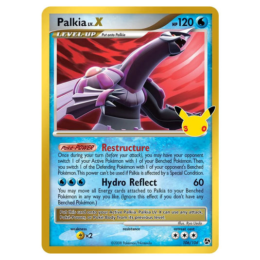Pokemon - 30th Celebration - Palkia LV.X - 106/106