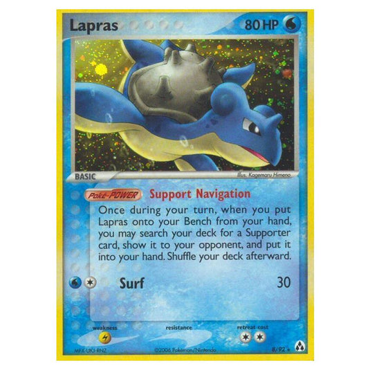 Pokemon - EX Legend Maker - Lapras - 08/92