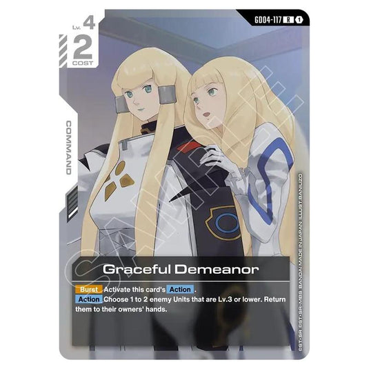 Gundam Card Game - GD-04: Phantom Aria - Graceful Demeanor (R) - GD04-117