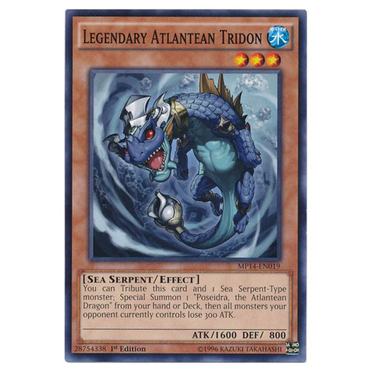 Yu-Gi-Oh! - 2014 Mega-Tin Mega Pack - Legendary Atlantean Tridon (Common) MP14-EN019