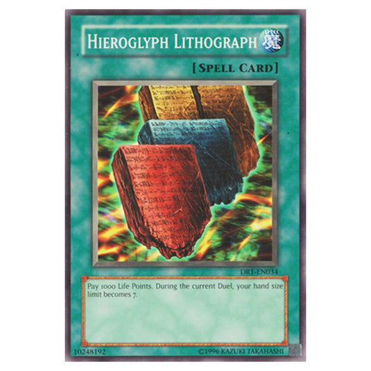 Yu-Gi-Oh! - Dark Revelation Volume 1 - Hieroglyph Lithograph (Common) DR1-EN034