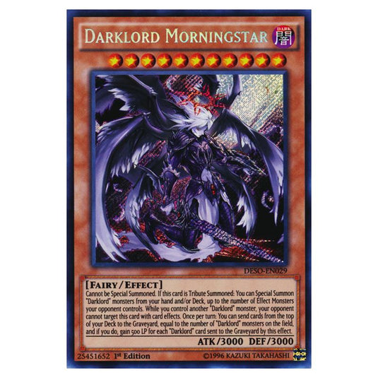 Yu-Gi-Oh! - Destiny Soldiers - Darklord Morningstar (Secret Rare) DESO-EN029