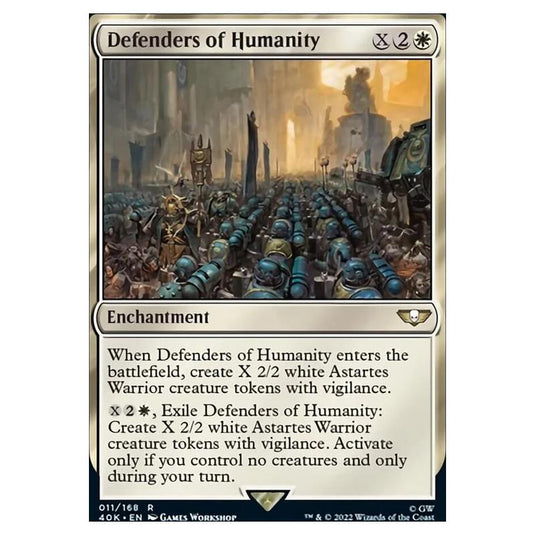 Magic The Gathering - Universes Beyond - Warhammer 40k - Defenders of Humanity - 011/168