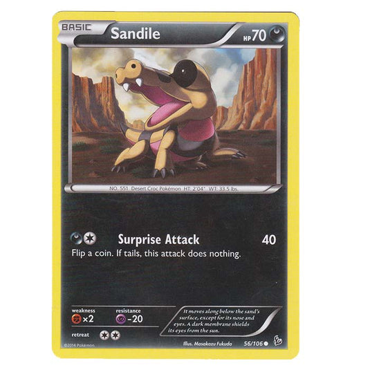 Pokemon - XY - Flashfire - Sandile - 56/106