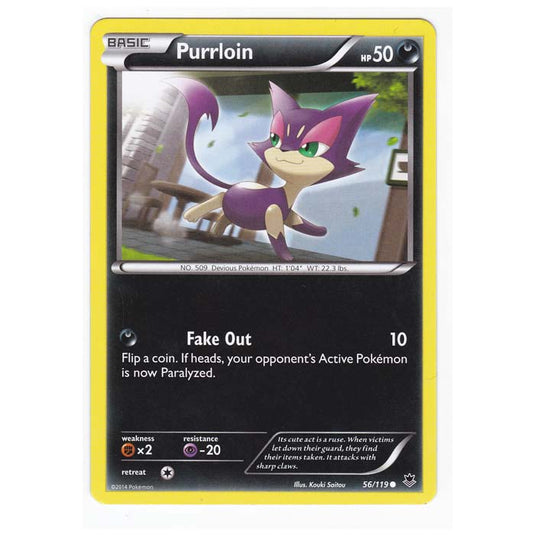 Pokemon - XY Phantom Forces - Purrloin - 56/119