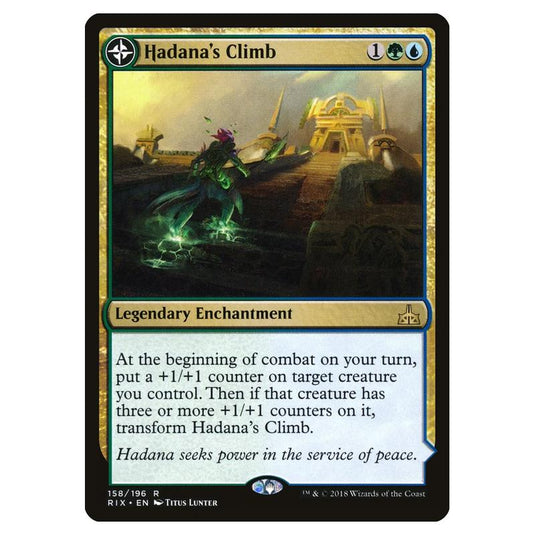 Magic The Gathering - Rivals Of Ixalan - Hadana\\'s Climb // Winged Temple Of Orazca - 158/196