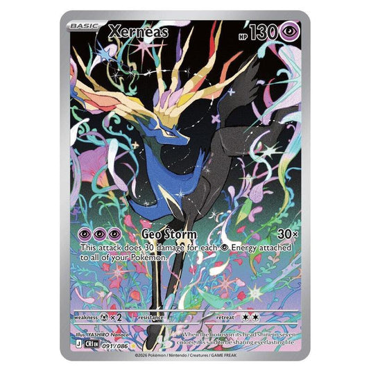 Pokemon - Mega Evolution - Chaos Rising - Xerneas - 091/086