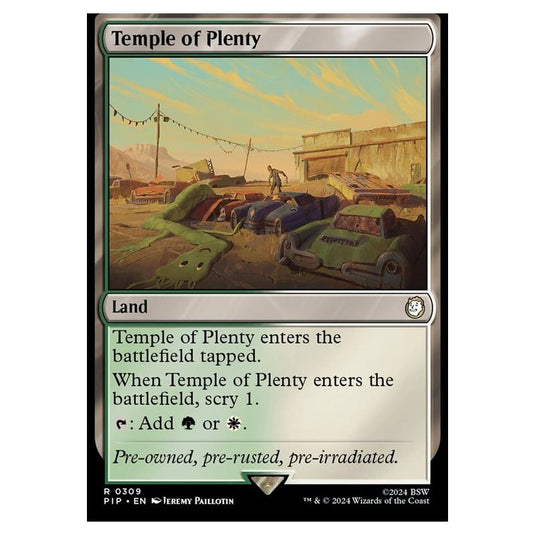 Magic The Gathering - Universes Beyond - Fallout - Temple of Plenty - 0309