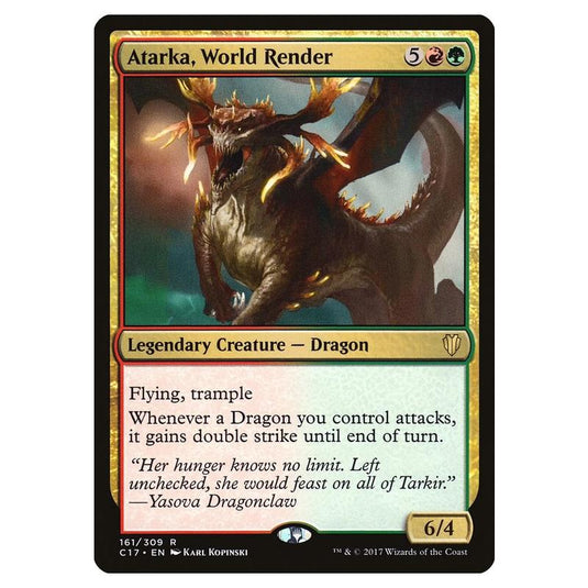 Magic The Gathering - Commander 2017 - Atarka, World Render - 161/309