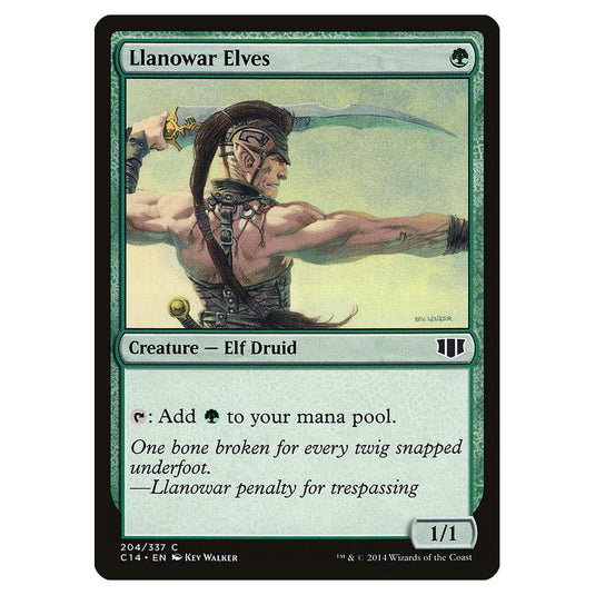 Magic The Gathering - Commander 2014 - Llanowar Elves - 204