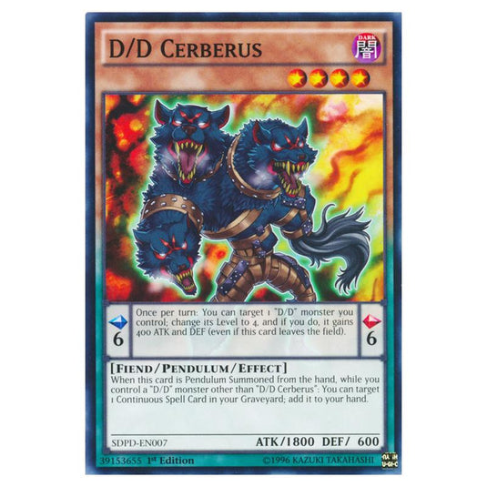 Yu-Gi-Oh! - Pendulum Domination Structure Deck - D/D Cerberus (Common) SDPD-EN007