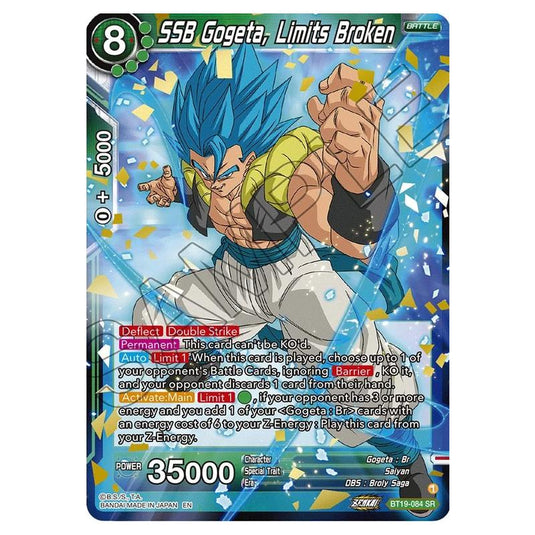 Dragon Ball Super - Fighter's Ambition - SSB Gogeta, Limits Broken - BT19-084
