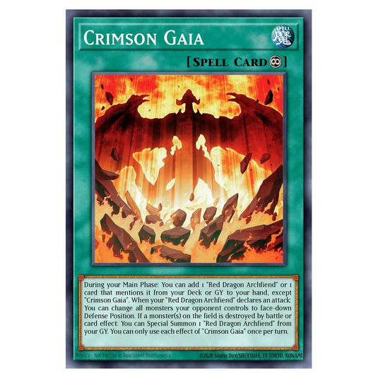 Yu-Gi-Oh! - Structure Deck - The Crimson King - Crimson Gaia (Common) SDCK-EN026