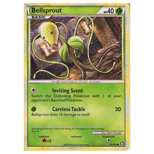 Pokemon - HGSS - Triumphant - Bellsprout 57/102